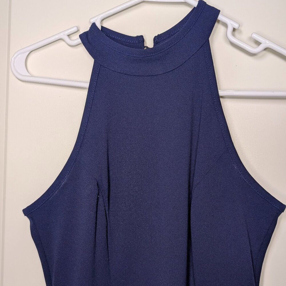 High Neck Split Long Dress